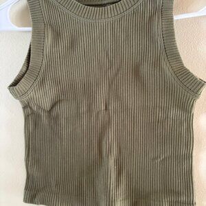 Never worn  Aura ribbed tank top